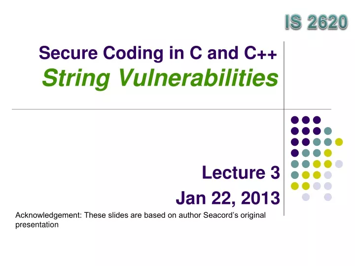 secure coding in c and c string vulnerabilities