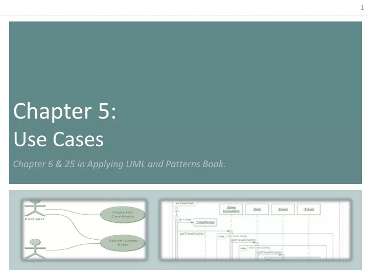 chapter 5 use cases chapter 6 25 in applying