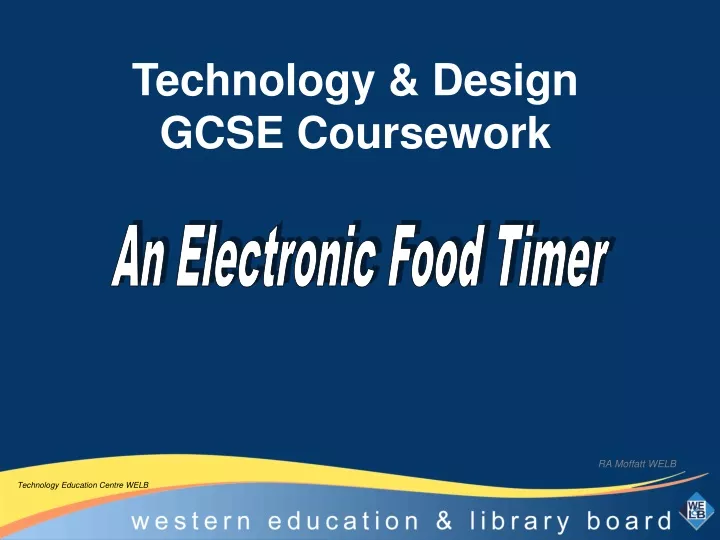technology design gcse coursework