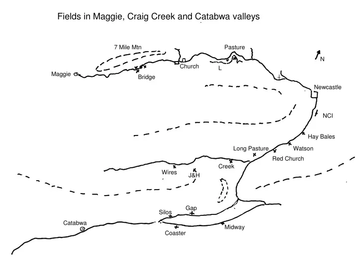 fields in maggie craig creek and catabwa valleys