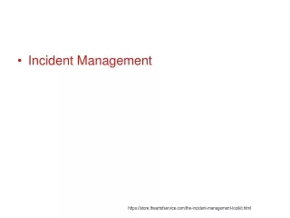 Incident Management