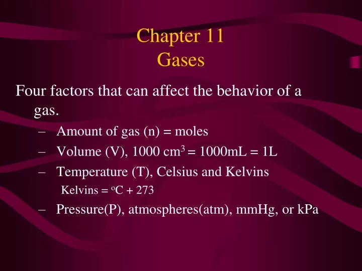 chapter 11 gases