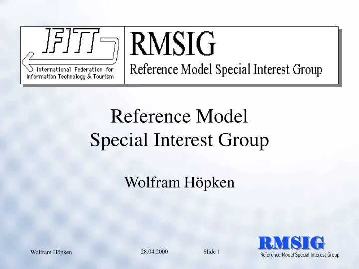 reference model special interest group