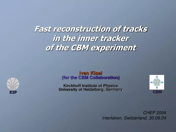 fast reconstruction of tracks in the inner tracker of the cbm experiment