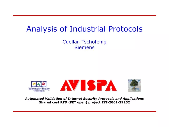 analysis of industrial protocols cuellar tschofenig siemens