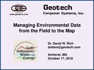 Managing Environmental Data from the Field to the Map