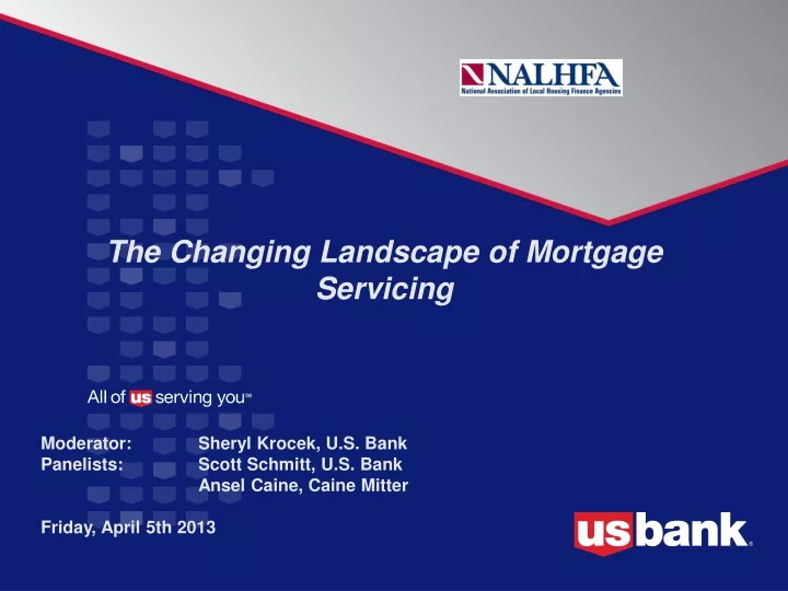 the changing landscape of mortgage servicing