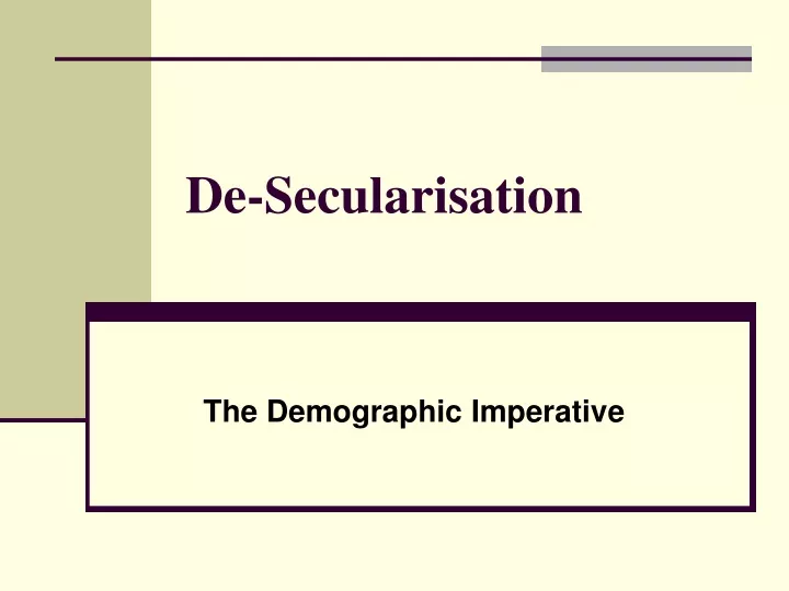 de secularisation