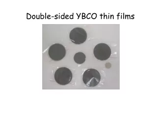 Double-sided YBCO thin films