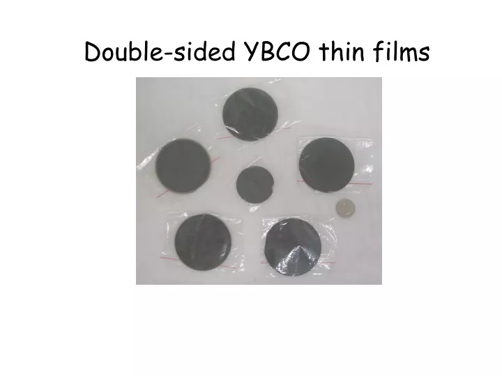 double sided ybco thin films