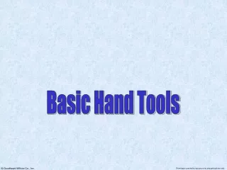 Basic Hand Tools