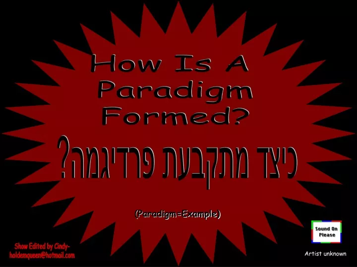 how is a paradigm formed