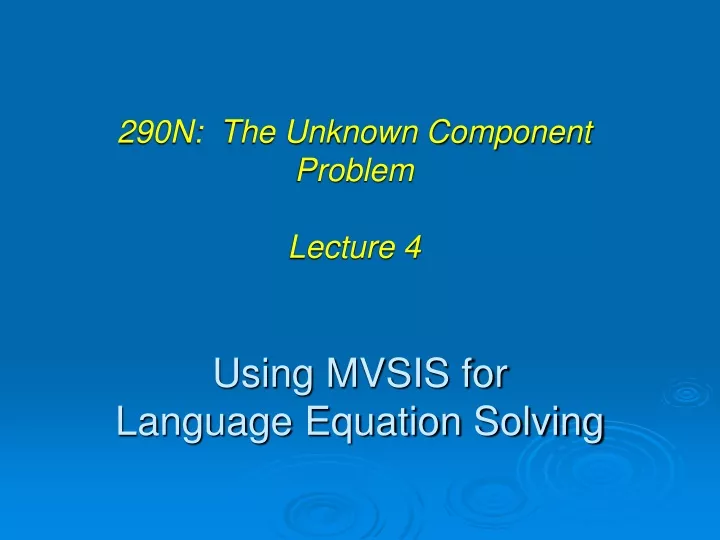 using mvsis for language equation solving