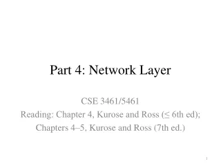 Part 4: Network Layer