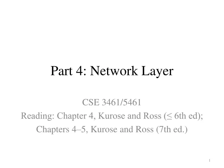 part 4 network layer