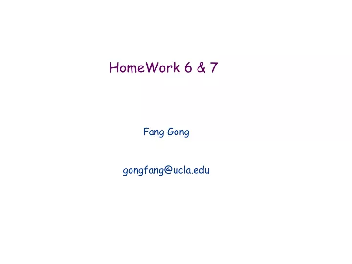 homework 6 7