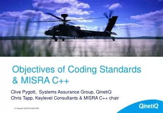 Objectives of Coding Standards &amp; MISRA C++