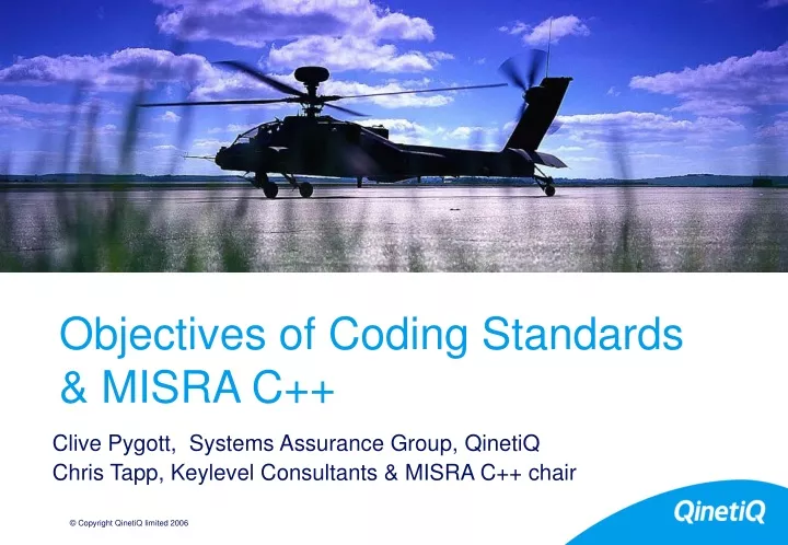 objectives of coding standards misra c