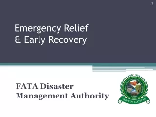 Emergency Relief                            &amp; Early Recovery
