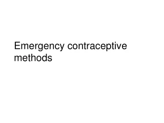 Emergency contraceptive methods