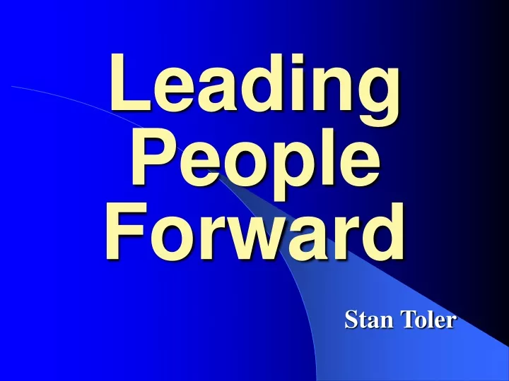 leading people forward