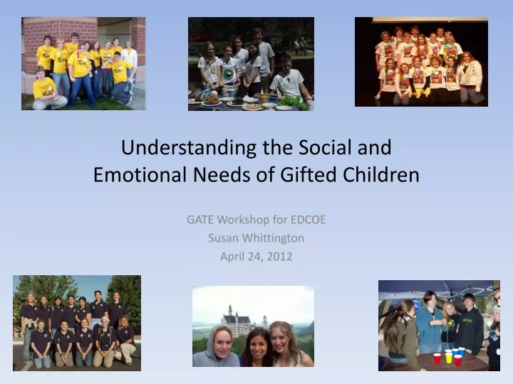 understanding the social and emotional needs of gifted children