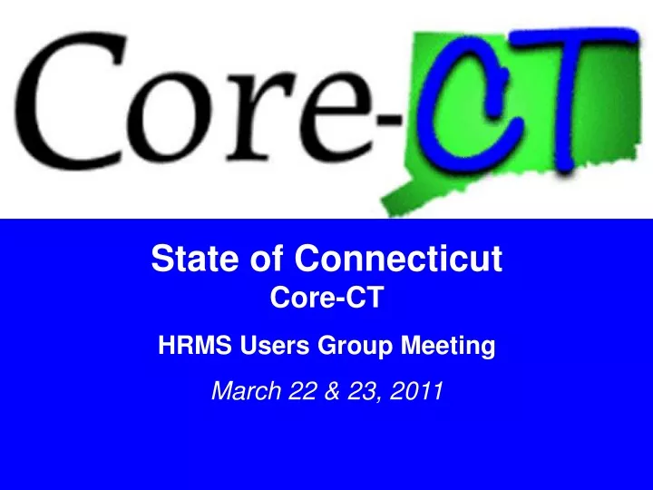 state of connecticut core ct hrms users group