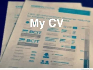 My CV