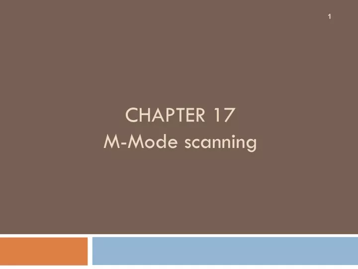 chapter 17 m mode scanning