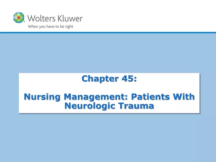 chapter 45 nursing management patients with