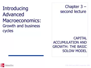 CAPITAL ACCUMULATION AND GROWTH: THE BASIC SOLOW MODEL