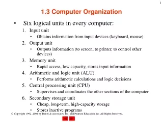 1.3 Computer Organization