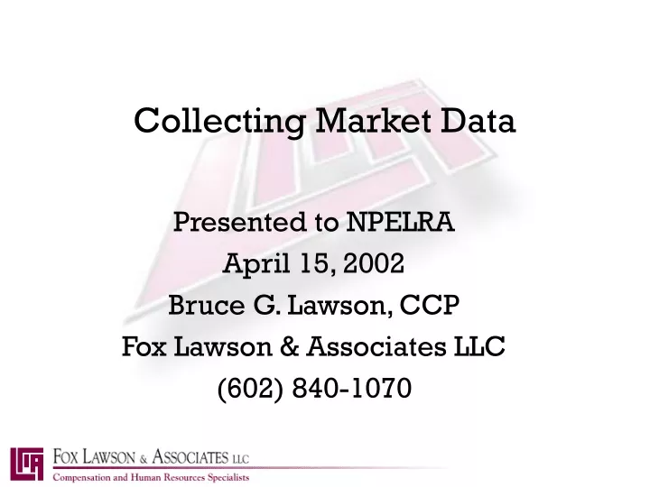 collecting market data