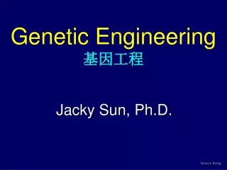Genetic Engineering 基因工程