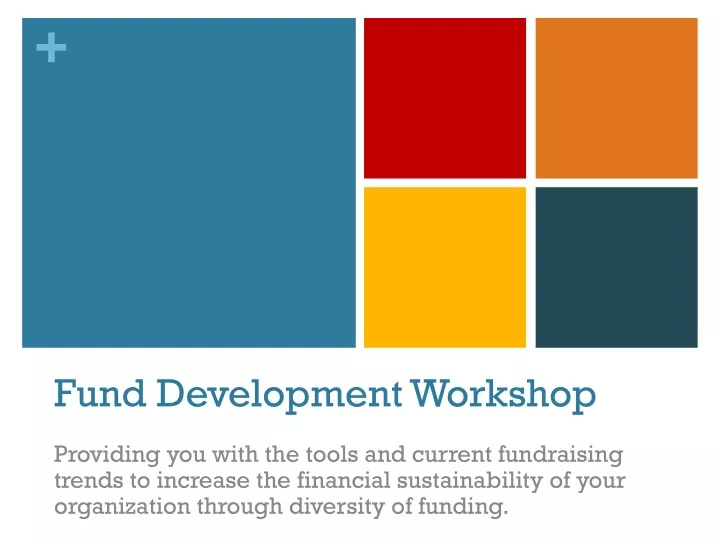fund development workshop