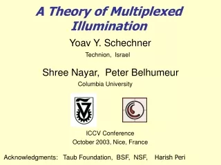 A Theory of Multiplexed    Illumination