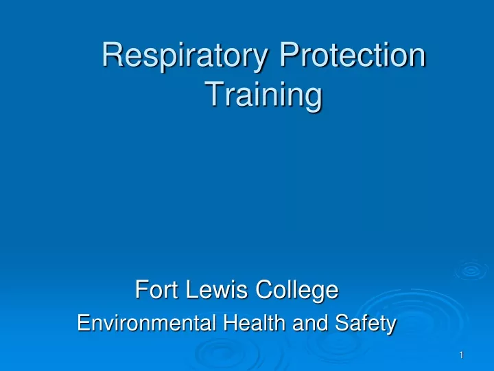 respiratory protection training