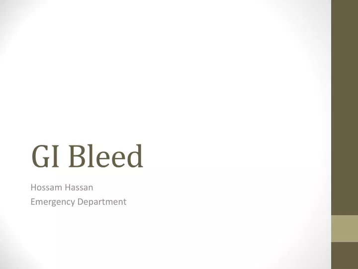 gi bleed