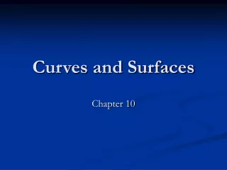 Curves and Surfaces