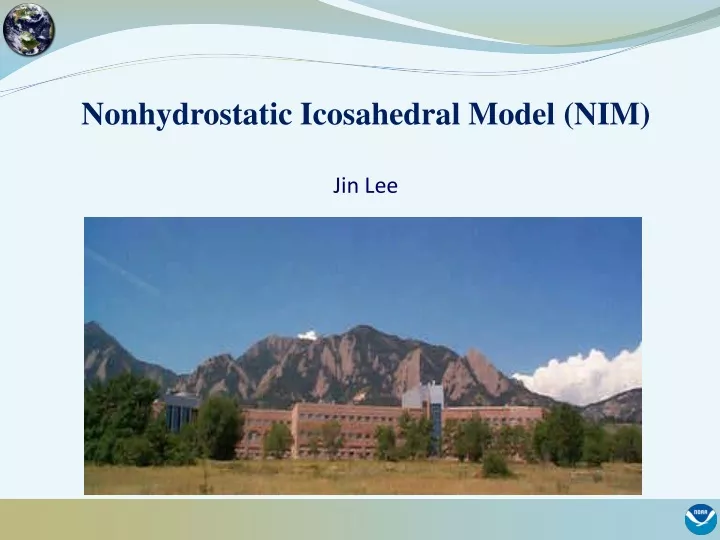 nonhydrostatic icosahedral model nim jin lee