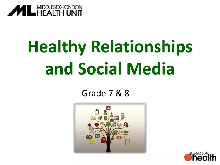 healthy relationships and social media