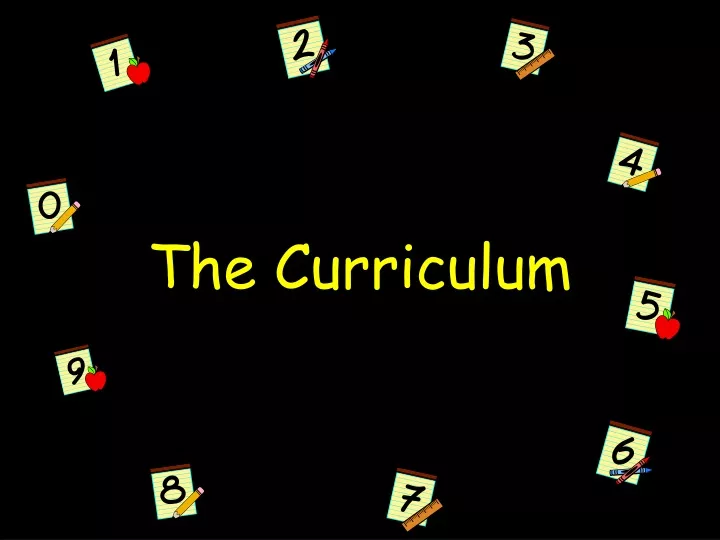 the curriculum