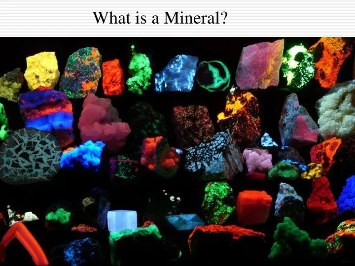 what is a mineral