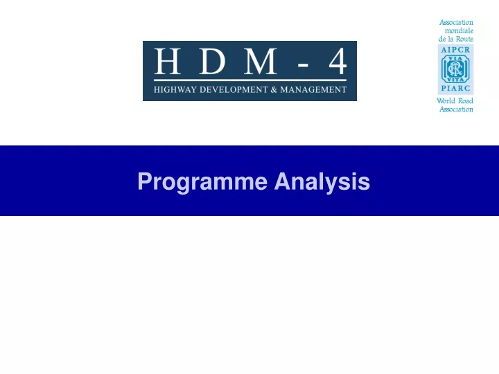 programme analysis