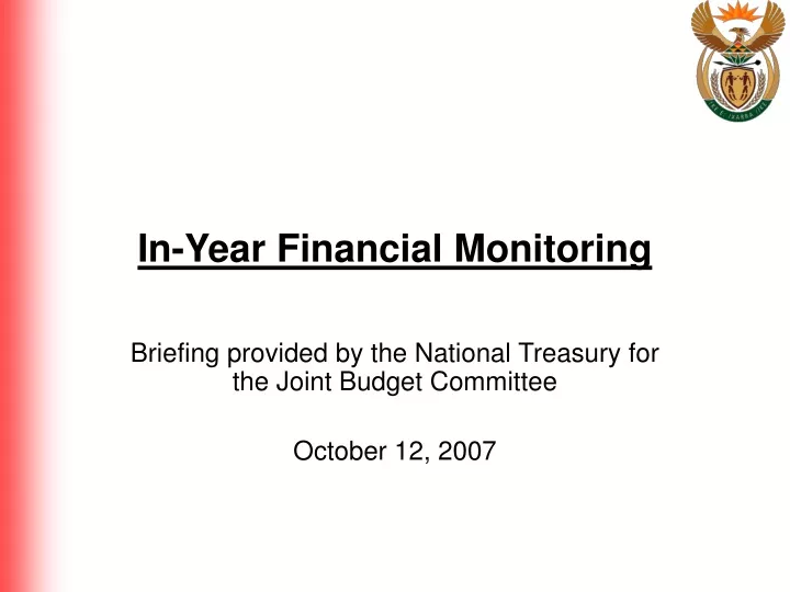 in year financial monitoring