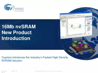 Cypress Introduces the Industry’s Fastest High-Density NVRAM  Solution