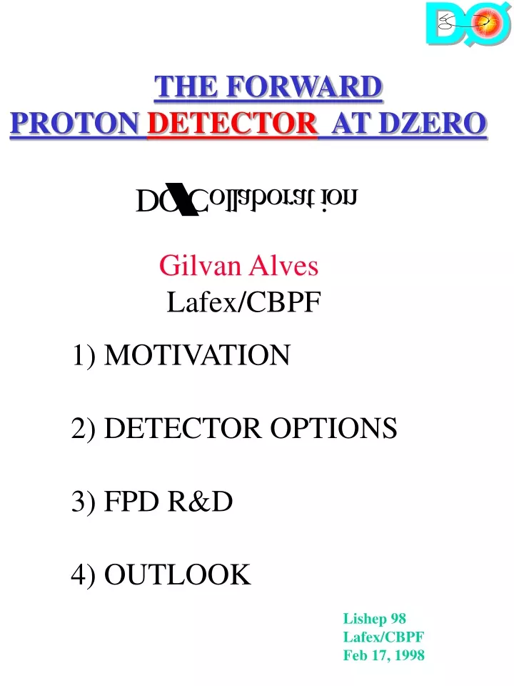the forward proton detector at dzero