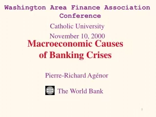 Macroeconomic Causes of Banking Crises