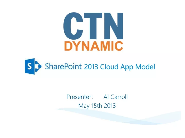 2013 cloud app model