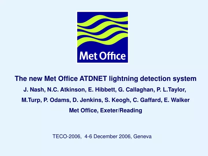 the new met office atdnet lightning detection